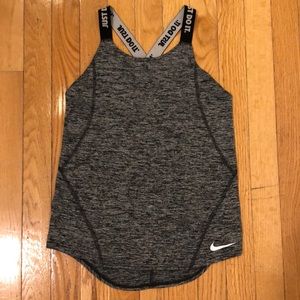 Nike grey running tank